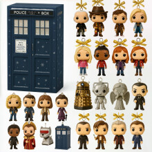 Féilire Aidbhinte an Doctor Who 2025, Comhaireamh Síos 24 Lá an TARDIS le Minifigures & Bronntanais do Lucht Leanúna, comhoiriúnach le