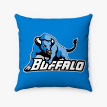 AIVO Køb Buffalo Bulls brugerdefineret pudebetræk personligt spundet polyester firkantet pudebetræk dekorativ pude seng sofa kastepude