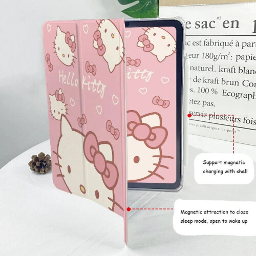 Θήκη Hello Kitty συμβατή με iPad, Αδιάβροχη και ανθεκτική στις πτώσεις για iPad Air4 2020, iPad10.2, 2