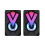 SUSUchens1Pair Μίνι ηχεία υπολογιστή με εφέ φωτισμού RGB Φορητά ενσύρματα ηχεία 2