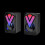 SUSUchens1Pair Μίνι ηχεία υπολογιστή με εφέ φωτισμού RGB Φορητά ενσύρματα ηχεία 6