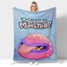 Nová deka My Singing Monsters, dárky pro milovníky her, útulné měkké lehké flanelové přehozy pro chlapce, postel, pohovku, cestování,