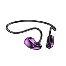 Trådlösa Bluetooth 5.3-hörlurar med mikrofon, luftledning, sporthörlurar, hängande öron, brusreducerande headset för utomhusbruk