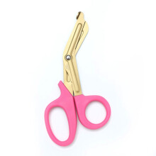 Sewing Stainless Safety 18cm Titanium plating Bandage Scissors Stainless Steel Nurse Scissors Trauma Shears PINK