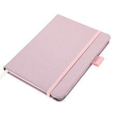 Password Book Address Phone Imitation Leather Index Page with Pen Insert Strap (sky Blue ) Mini Office Pocket Pink