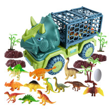 Dinosaur Truck Toys for 3-5, Dinosaur Transport Truck with Dinosaur Figures,Pull Back Dino Car Birthday Gift for Boys D