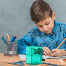 Slmotuae Pencil Roller - Student Pin Pencil Turner with Hand Crank for Constant Pencil Sharpening