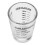 Γυάλινο δοσομετρικό κύπελλο, 30ml oz διαφανές γυάλινο δοσομετρικό κύπελλο με γραμμή 7