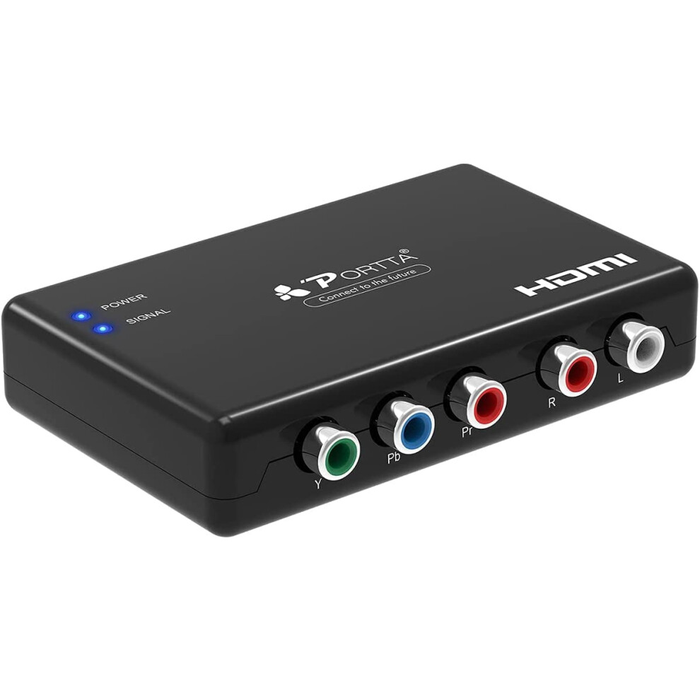 Component To Hdmi Converter, Ypbpr Component Rgb + R/L Audio To Hdmi Converter V1.3 Support 1080P 24Bit 2 9191629704873