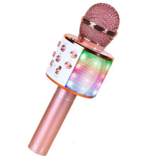 Wireless karaoke microphone Bluetooth speaker ROSE GOLD rose gold
