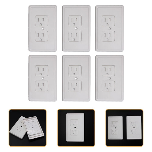 6pcs Outlet Cover Automatically Closing Baby Proofing Wall Socket Plug Cover 2