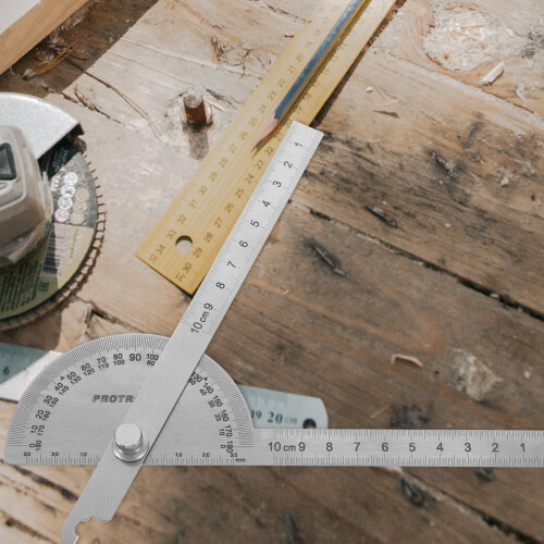 Swing Arm Protractor Woodworking Angle Finder Tool Tools Construction Drawing Stainless Steel 2