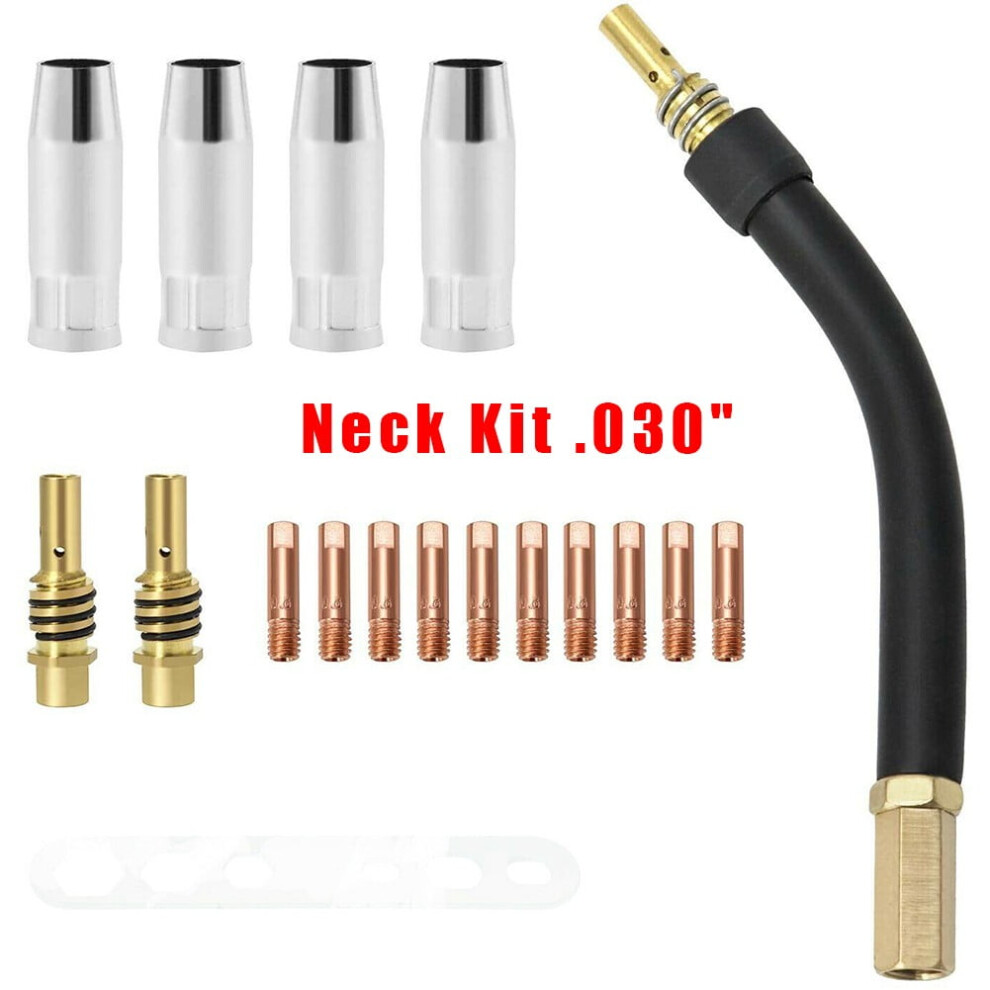 Chicago Electric Welder Mig Torch Parts Contact Tip, Nozzle, Torch Neck Ak15 9191629706297