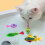 Simulation Electric Fish with Light Cute Induction Cat Interactive Toy 1PCrandom Color 3