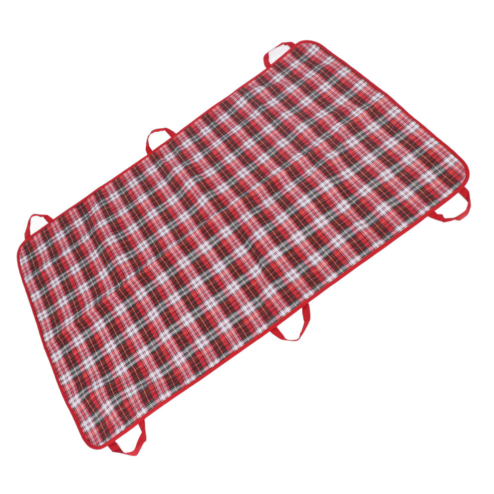 Red Washable Reusable Positioning Bed Pad With Handle 35.4X47.2in