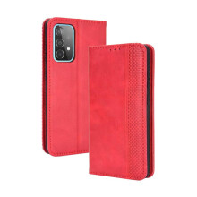 Capa tipo carteira em couro PU compatível com Samsung Galaxy A52S5G com fecho magnético.