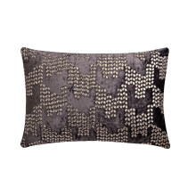HomeCentric Violet Lilla 30x50 cm Lændepudebetræk, Fløjl Krystalbroderi Abstrakt Moderne Stil - Diamontina