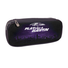 Penar din piele Ravens Football, penar de mare capacitate pentru băieți și fete, rechizite școlare, cadou drăguț cu fermoar, penar moale,
