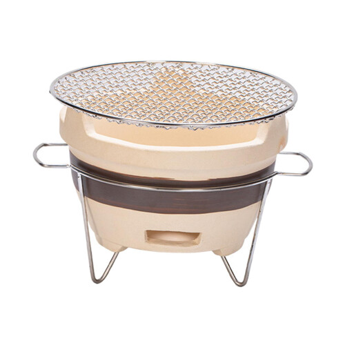 Colaxi Small Grill Camping Πολυλειτουργική ψησταριά BBQ Φορητή πήλινη ιαπωνική ψησταριά για 1