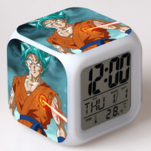 Clog Aláraim Digiteach HANNTAOO do Pháistí, Patrún Dragon Ball, LED 7 nDath, Teirmiméadar, Solas Oíche, Bronntanas do Bhuachaillí agus do