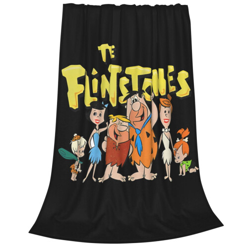 Υπερ-μαλακή κουβέρτα Flintstones για ενήλικες, πλενόμενη ελαφριά βελούδινη για καναπέ, 1