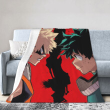 Blaincéad Óstáin My Hero Academia, Blaincéad Anime don Leaba, Blaincéad Tolg, Blaincéad Lomra Ultra-bhog don Seomra Maireachtála, 60X50 Orlach