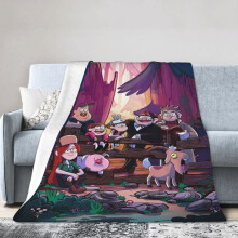 Přehozy Gravity Falls, plyšové cestovní deky, ložnice, obývací pokoj, pohovka, kancelář