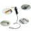 New Mini USB Powered LED Cooling Flashing Real Time Display Function Clock Fan Home Supplies 4