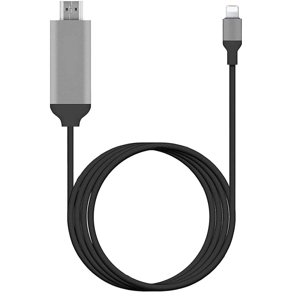 Lightning To Hdmi Adapter, 1080P Digital Av Cable Compatible With Apple Mfi Certified, Iphone, Ipad, Ipod 9004841016665