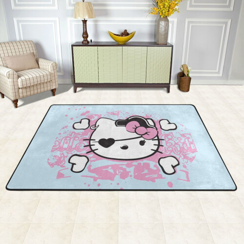 Hello Kitty Playroom & Game Room Χαλί Αντιολισθητικά Χαλιά Μπάνιου Για Κουζίνα Υπνοδωμάτιο 1