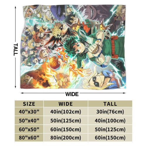 Κουβέρτα Anime My Hero Academia εξαιρετικά μαλακή φανελένια κουβέρτα για καναπέ, 1