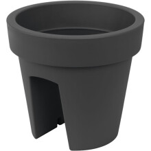 hanging balcony box Lofly railing 25 cm diameter, anthracite color