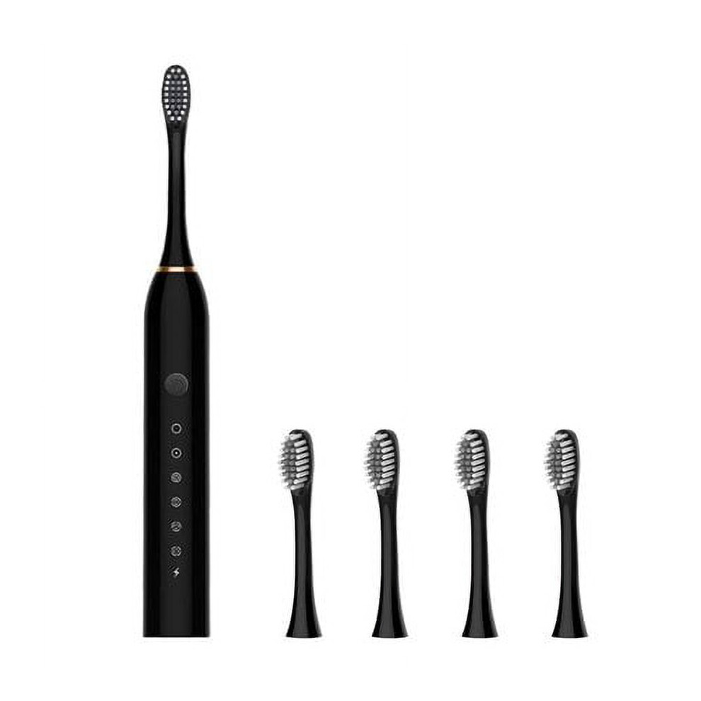 Electric Toothbrush 6 Modes Sonic Toothbrush with 4 Brush Heads IPX7 Waterproof 42000VPM Rechargeable for Daily Tooth Whitening