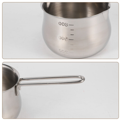Heating Pot Warmer Pan Small Saucepan Cheese Pot With Pour Spouts 2