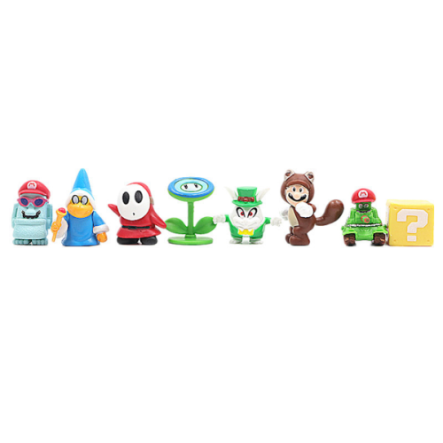Ensemble de 48 figurines Super Mario : Luigi, Yoshi, Bowser, Wario, Peach, Toad et Daisy. 2
