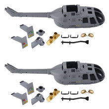 2x C186Shell Cover Set for C186C-186RC Helikopterfly Drone Reservedeler Oppgraderingstilbehør, 1 stk
