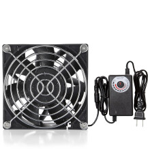 Controlador de velocidad para ventilador de extracción de ordenador pequeño, resistente a la humedad, 12V, 92mm x 38mm x 90mm, 3.3V-12V,