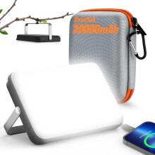 Lanternă de camping LED reîncărcabilă, 4000LM, 20000mAh, autonomie 144H, 4 moduri, rezistentă la apă IPX5, compatibilă cu întreruperi de