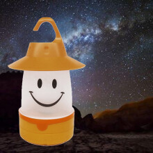 Linterna LED Smile, linda, para acampar, glamping, multiusos para niños y adultos, luz divertida.