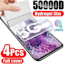 4 folii de protecție pentru ecran din hidrogel compatibile cu Samsung S25S24S23U S22S21S20S10S9S8Plus FE, Note20 10 9 8Plus, S10E