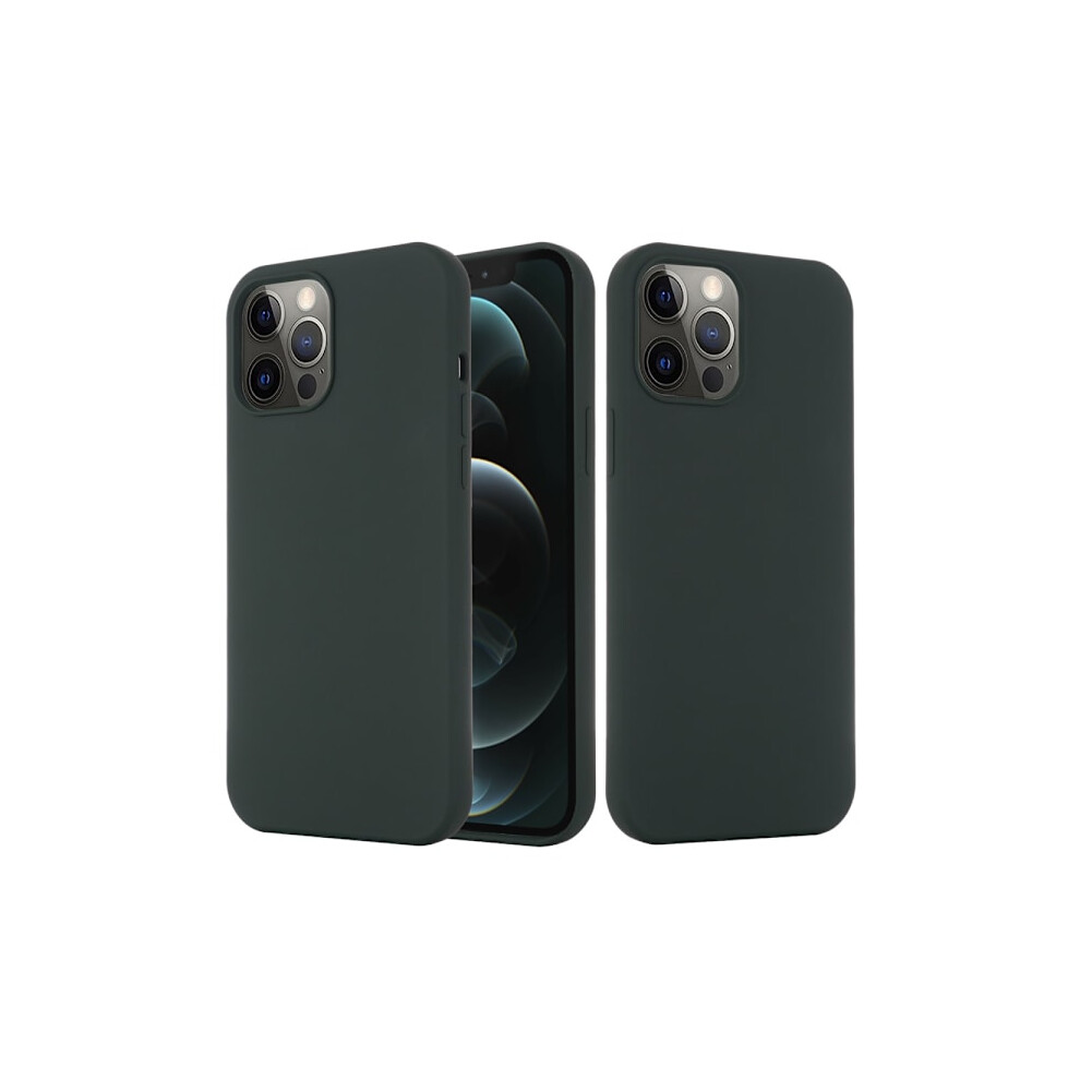 Magsafe Silicone Case Compatible With Iphone 15 Pro Max Dark Green 9340258933097