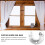 Koolleo 2pcs Wardrobe Flange Rod Holder Replacement Half-opening Closet Pipe Bracket 2