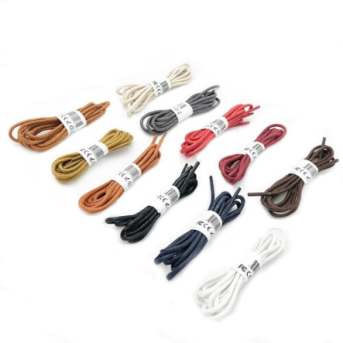 Κερωμένα κορδόνια παπουτσιών (Shoelaces) 180cm Navy Blue 1