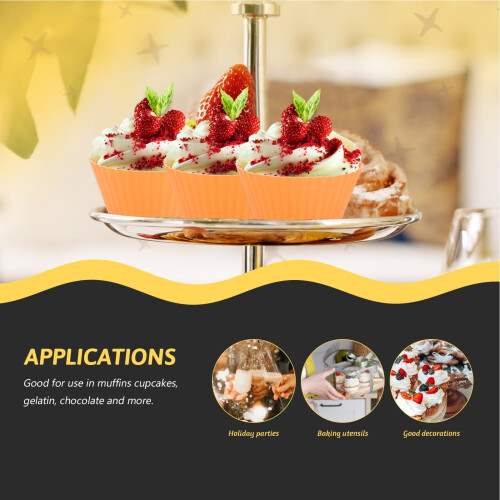 Silicone Molds Baking Pans 12 Pcs Snack Bowls Nonstick Sheets Muffin Cup 1