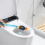 Σετ βούρτσας και βάσης τουαλέτας μπάνιου, επιτοίχια βούρτσα καθαρισμού 2