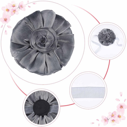 DIY2Pack Σκούρο γκρι δεσίματα κουρτινών, χειροποίητα στηρίγματα από υφασμάτινο 2