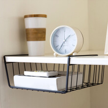 Yyuenw Under Shelf Basket Organizer, Adjustable Slide-in Storage Rack Compatible with Kitchen, Pantry, Desk, Bookshelf