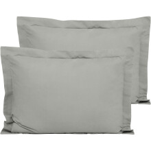 Flxxie Ultra Soft -mikrokuitutyynynpäälliset, 2 kpl, vakiokoko 50 cm x 66 cm, savunharmaa