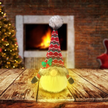 XIUH Juldekorationer Stor Rea! Jullysande Stickade Dockornament Söt Rudolf Ansiktslös Gammal Man Plyschdocka Ornament Rea!