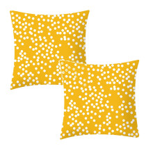 Capa de almofada Xubond de linho, 45x45cm (18x18 polegadas), compatível com sofá, cama e carro - tecido multicolorido